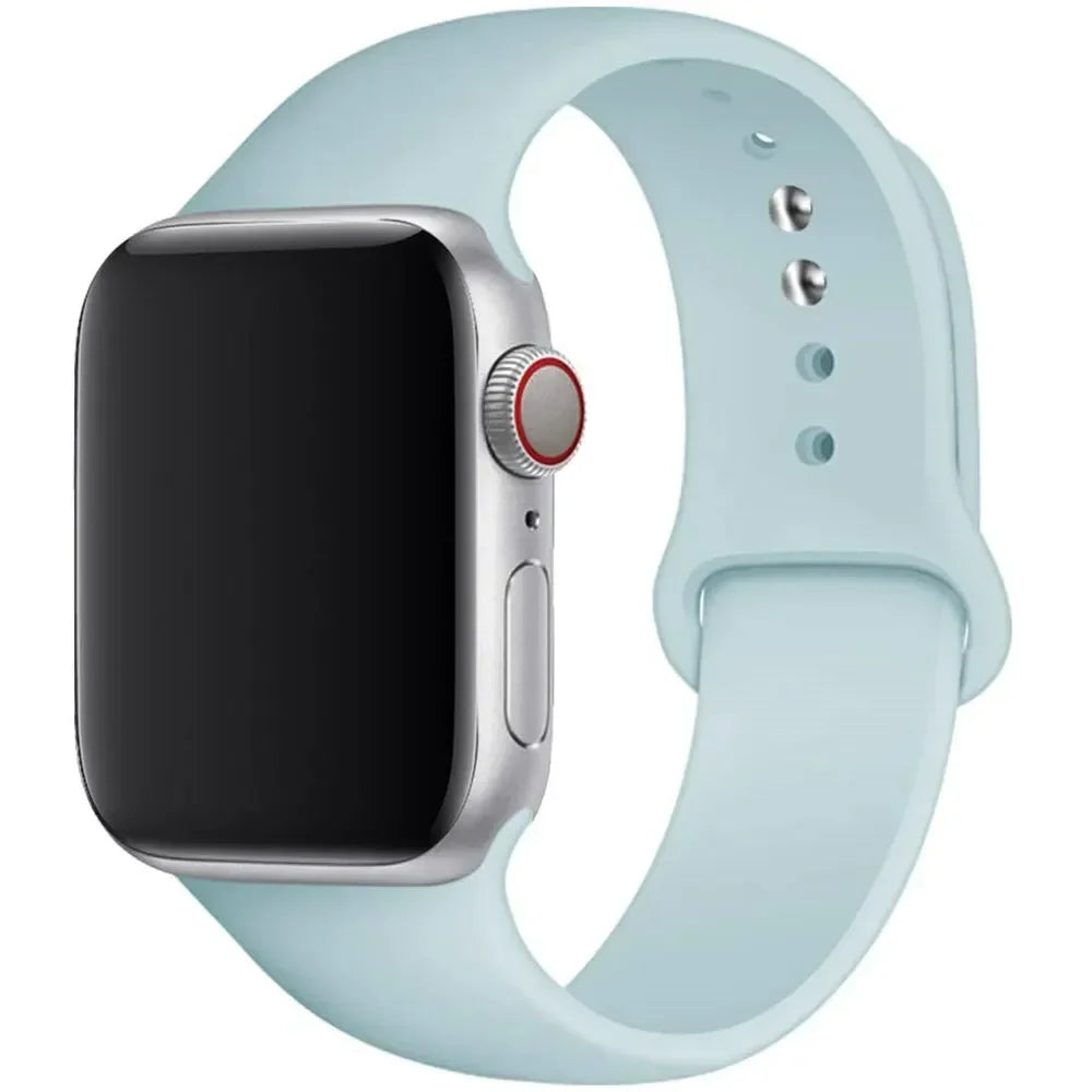 Sport Silicone For Apple Watch Ultra Band 49mm 40mm 44mm 42/38mm Soft rubber Bracelet iWatch series 9 8 7 6 SE 5 41mm 45mm Strap