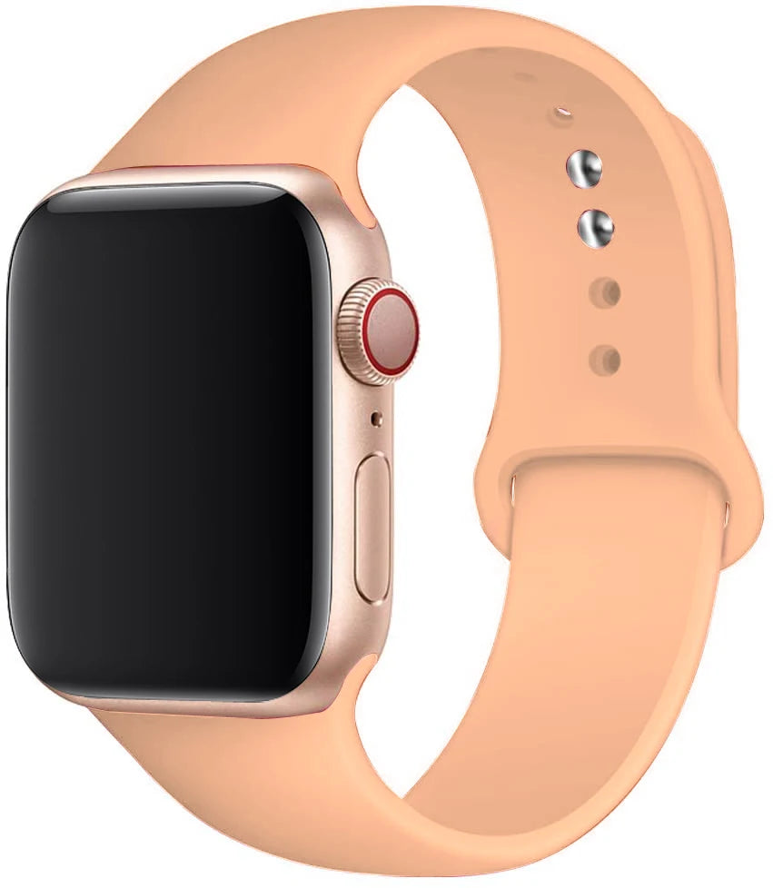 Silicone strap For Apple Watch band 44mm 40mm 49mm 45mm 41mm 38mm 42mm correa belt bracelet iWatch series 9 8 7 6 5 3 SE ultra 2