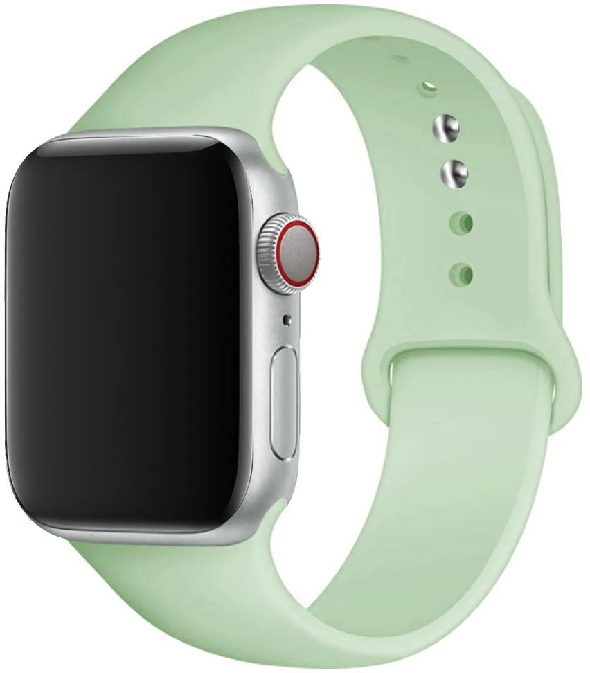 Silicone strap For Apple Watch band 44mm 40mm 49mm 45mm 41mm 38mm 42mm correa belt bracelet iWatch series 9 8 7 6 5 3 SE ultra 2