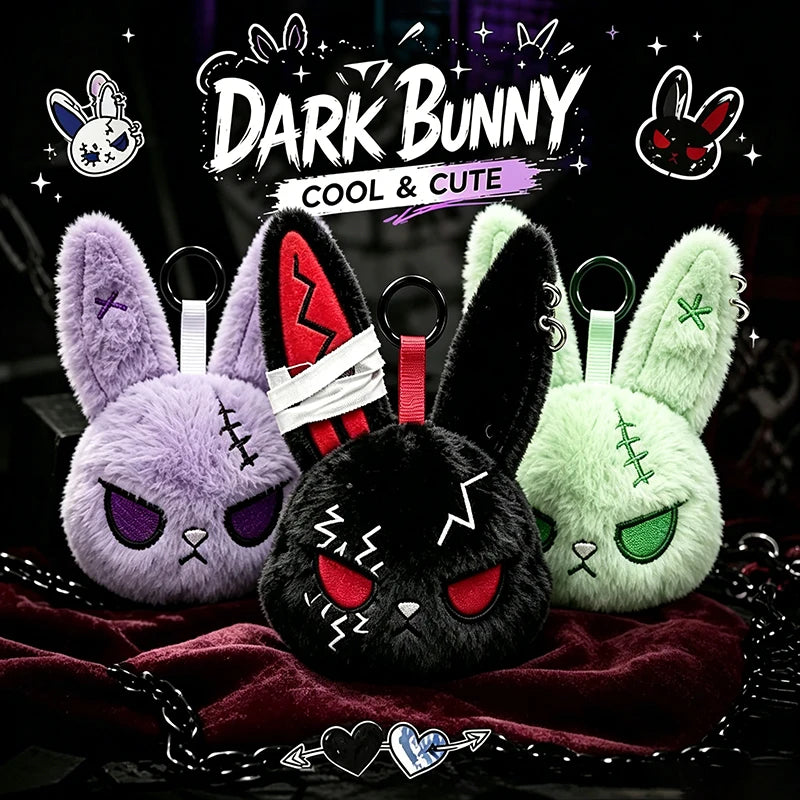 Dark Bunny and Rabbit Charms for Bag