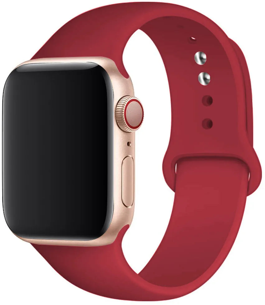 Silicone Strap For Apple Watch Bands 45mm 44mm 40mm 41mm 49mm 42mm 46mm Sport bracelet iwatch series se 6 7 8 9 10 11 Ultra 3 2
