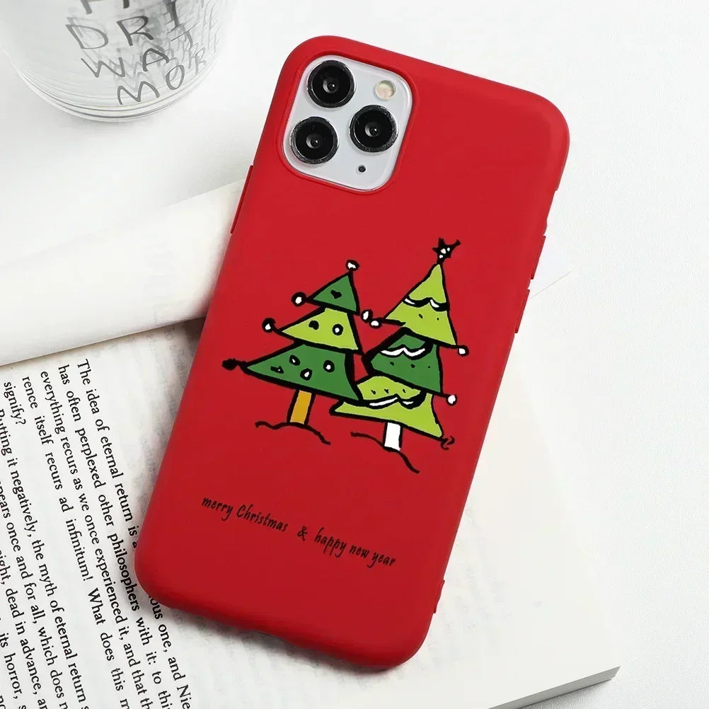Cartoon Christmas Phone Case For iPhone