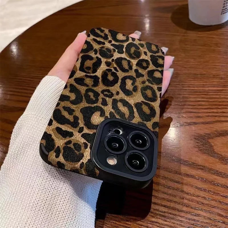 Leopard Pattern Silicone Case For iPhone