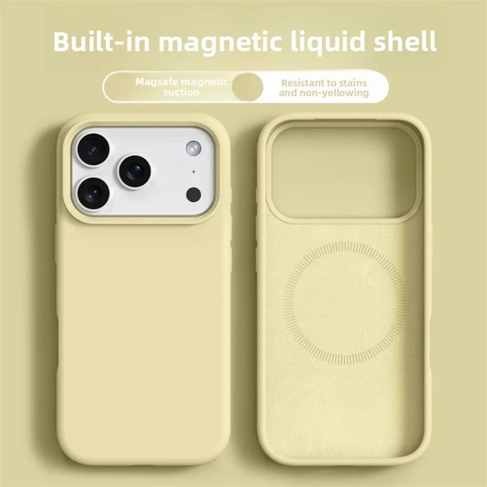 Max Liquid Silicone Mag Safe Phone Cases For iPhone
