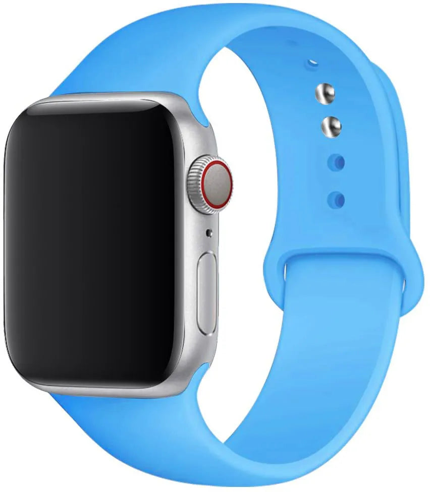 Silicone strap For Apple Watch band 44mm 40mm 49mm 45mm 41mm 38mm 42mm correa belt bracelet iWatch series 9 8 7 6 5 3 SE ultra 2