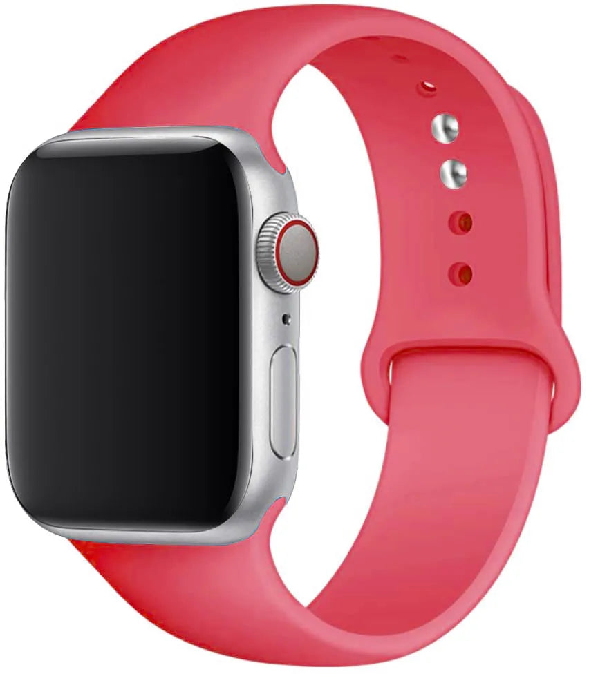 Silicone strap For Apple Watch band 44mm 40mm 49mm 45mm 41mm 38mm 42mm correa belt bracelet iWatch series 9 8 7 6 5 3 SE ultra 2