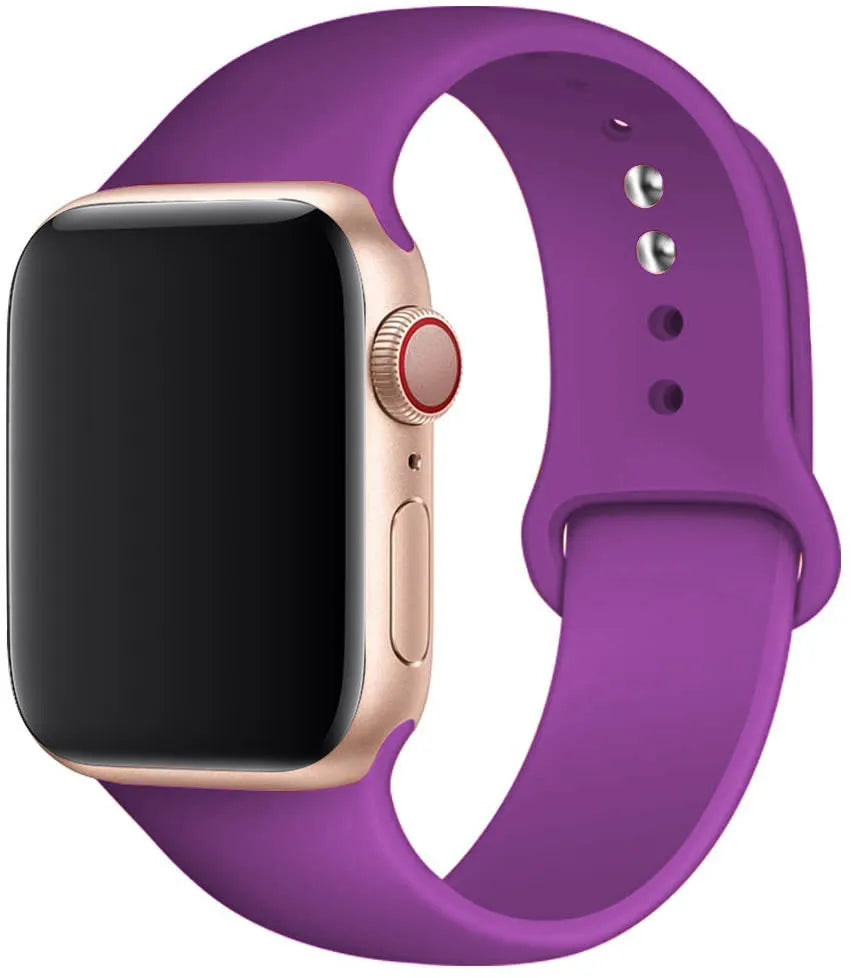 Silicone band For Apple Watch strap 44mm 49mm 40mm 41mm 46mm 42mm 45mm 38mm sports bracelet iWatch series 10 9 8 7 5 SE ultra 2