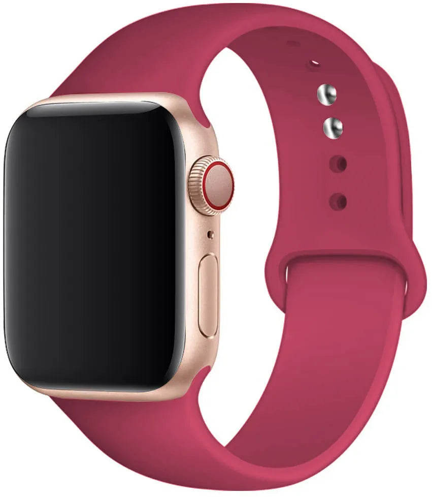 Silicone band For Apple Watch strap 44mm 49mm 40mm 41mm 46mm 42mm 45mm 38mm sports bracelet iWatch series 10 9 8 7 5 SE ultra 2