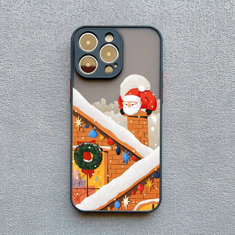 Luxury Cartoon Christmas Phone Cases for iPhone