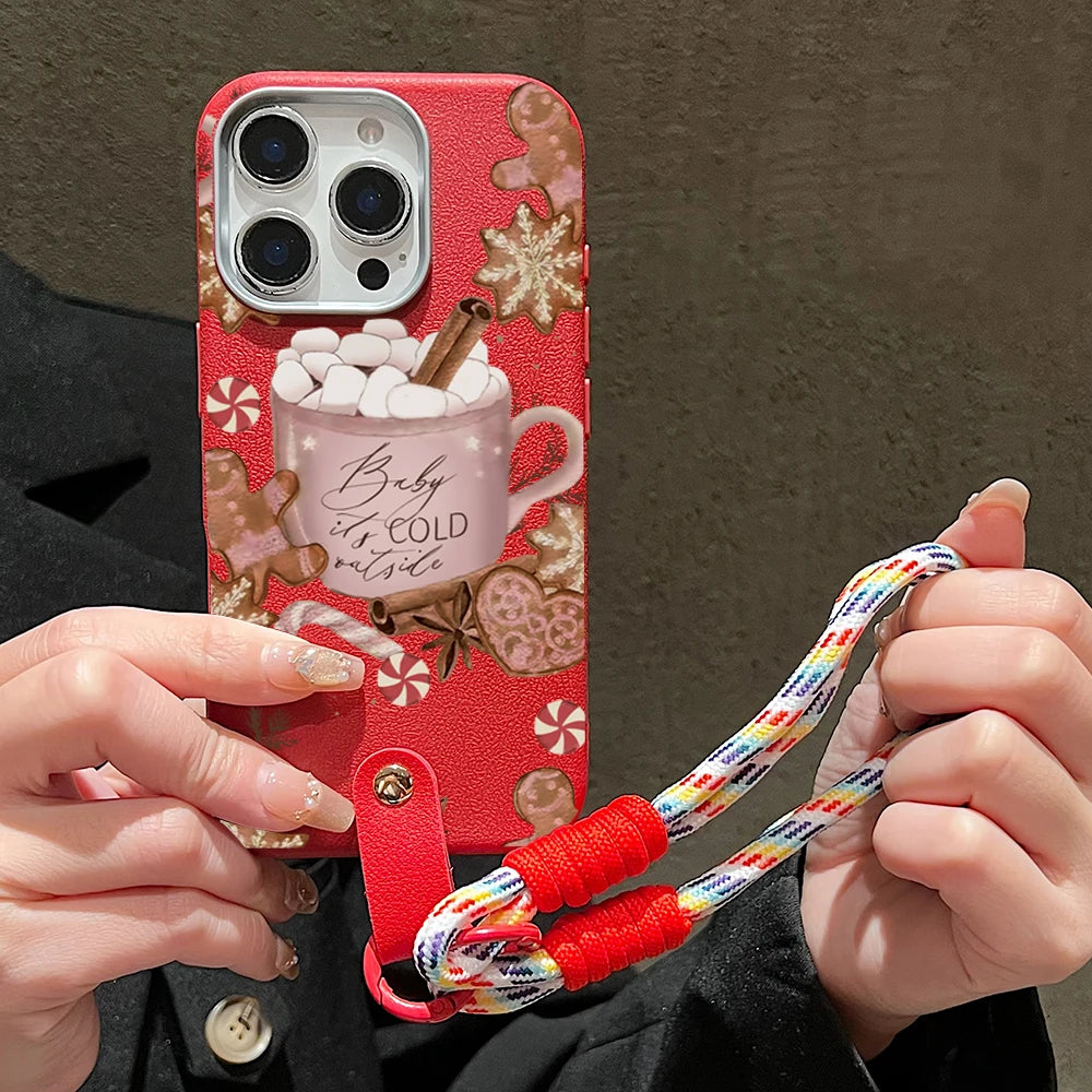 Christmas Warm Winter Coffee Phone Case For iPhone