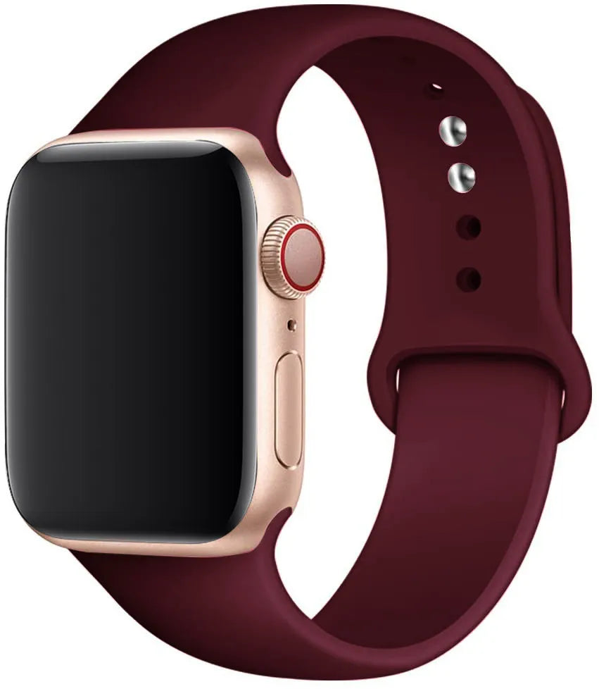 Silicone Strap For Apple Watch Bands 45mm 44mm 40mm 41mm 49mm 42mm 46mm Sport bracelet iwatch series se 6 7 8 9 10 11 Ultra 3 2