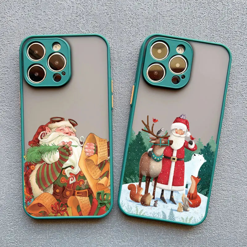 Luxury Cartoon Christmas Phone Cases for IPhone