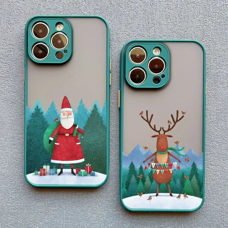 Luxury Cartoon Christmas Phone Cases for IPhone