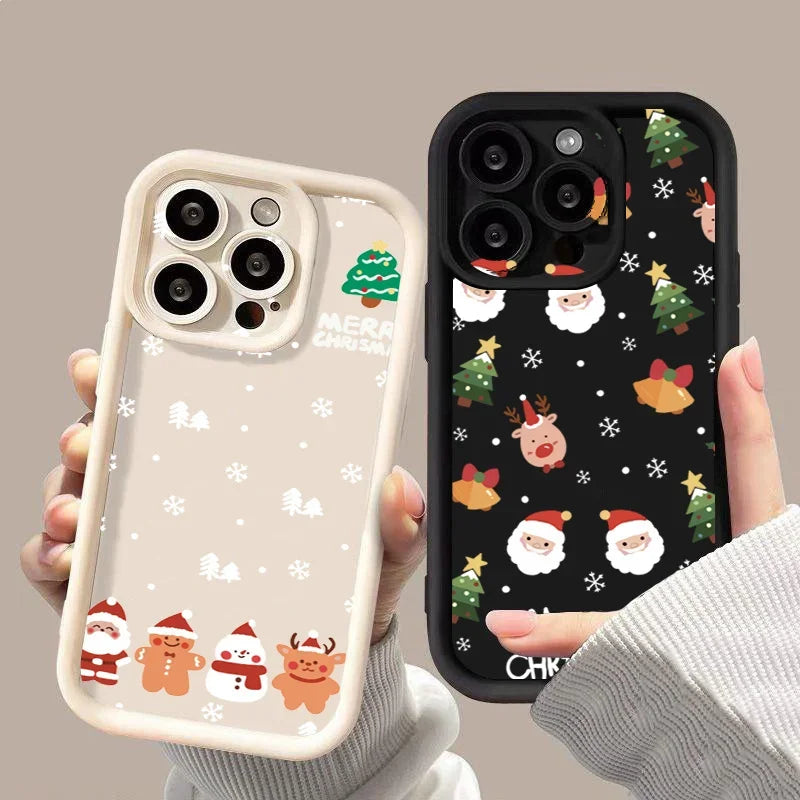 Christmas and Santa Elk Phone Case For iPhone