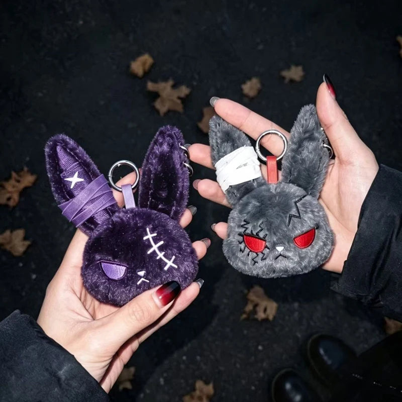 Dark Bunny and Rabbit Charms for Bag