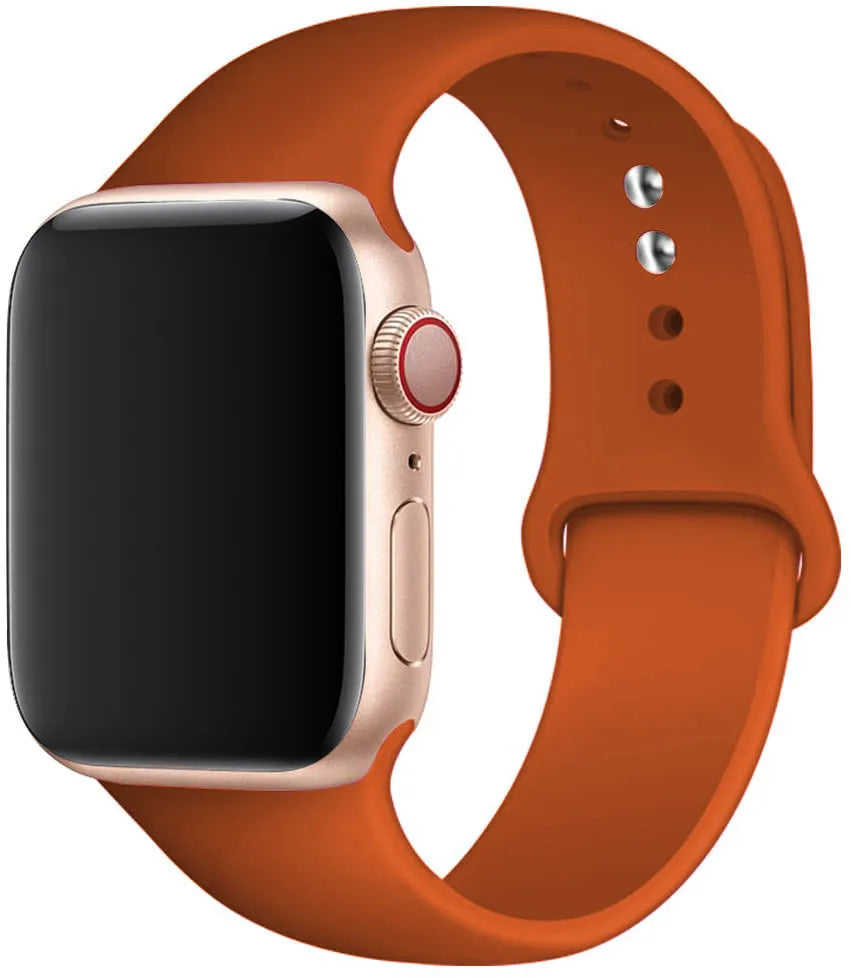 Silicone band For Apple Watch strap 44mm 49mm 40mm 41mm 46mm 42mm 45mm 38mm sports bracelet iWatch series 10 9 8 7 5 SE ultra 2