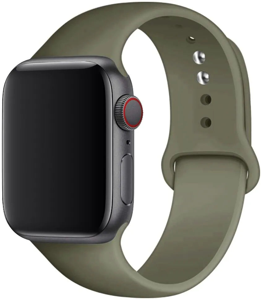 Silicone strap For Apple Watch band 44mm 40mm 49mm 45mm 41mm 38mm 42mm correa belt bracelet iWatch series 9 8 7 6 5 3 SE ultra 2