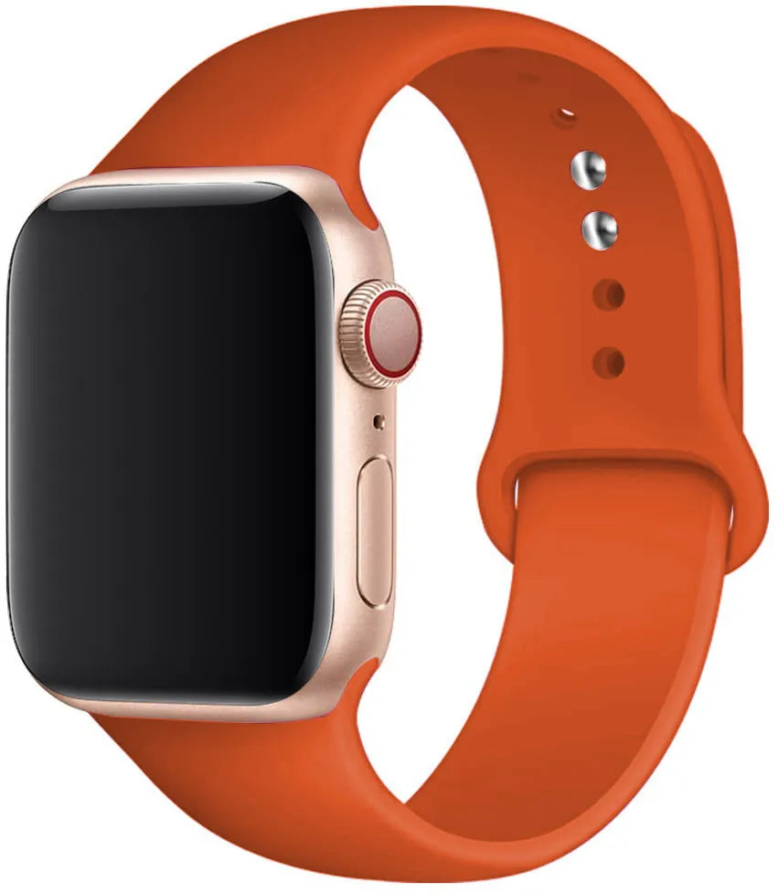 Silicone band For Apple Watch strap 44mm 49mm 40mm 41mm 46mm 42mm 45mm 38mm sports bracelet iWatch series 10 9 8 7 5 SE ultra 2