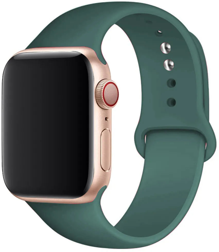 Silicone Strap For Apple Watch Bands 45mm 44mm 40mm 41mm 49mm 42mm 46mm Sport bracelet iwatch series se 6 7 8 9 10 11 Ultra 3 2