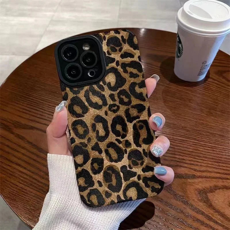 Leopard Pattern Silicone Case For iPhone