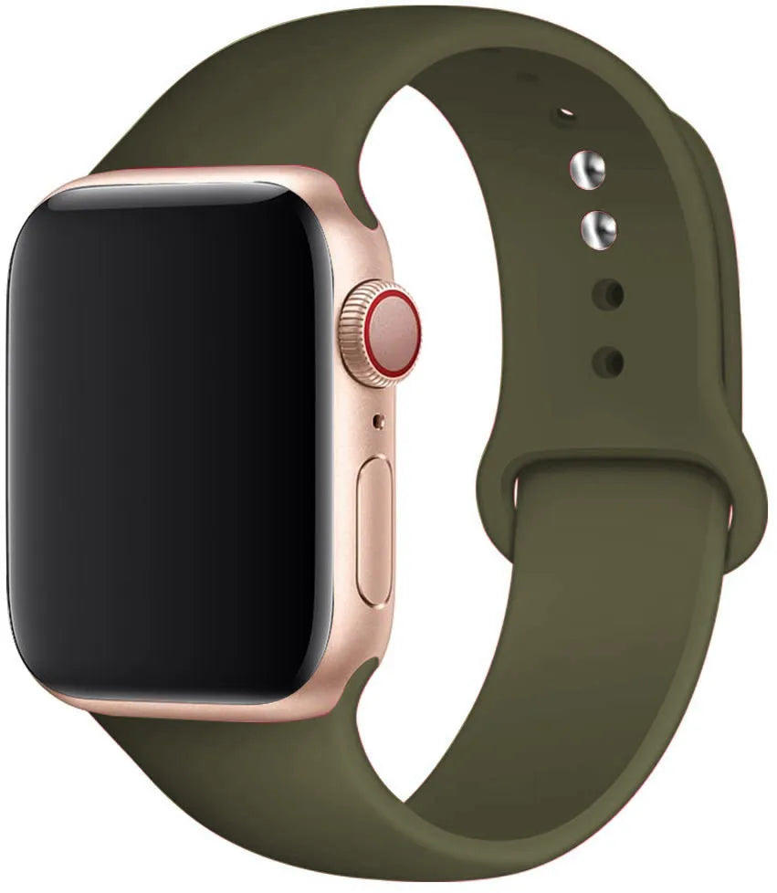 Silicone strap For Apple Watch band 44mm 40mm 49mm 45mm 41mm 38mm 42mm correa belt bracelet iWatch series 9 8 7 6 5 3 SE ultra 2