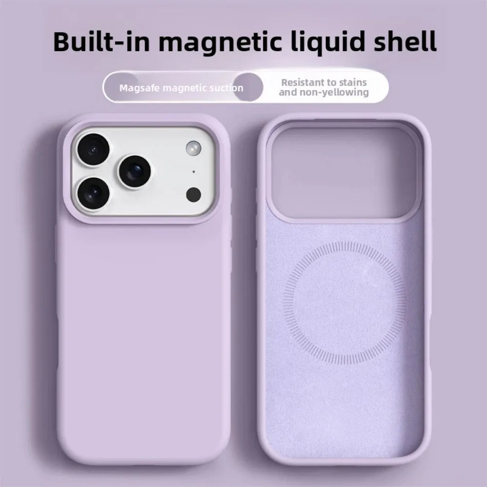 Max Liquid Silicone Mag Safe Phone Cases For iPhone