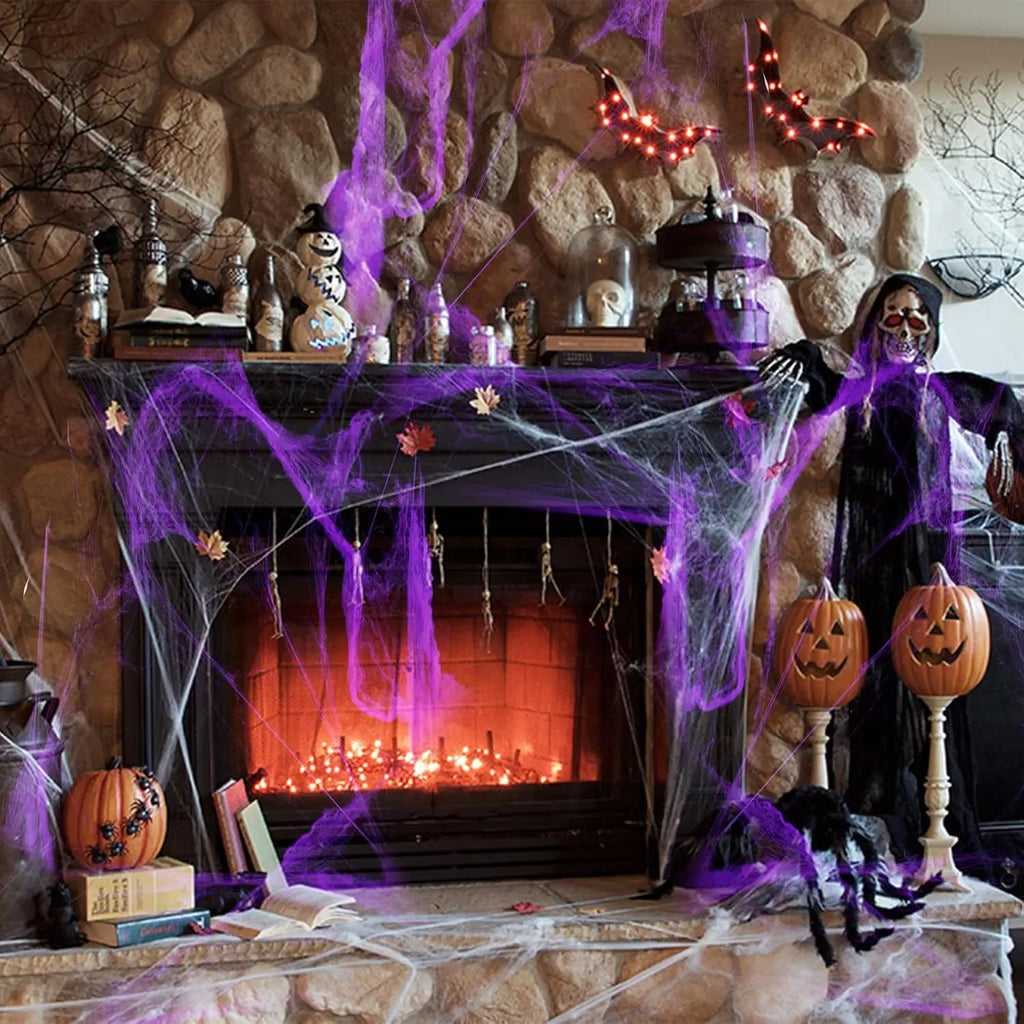 Artificial Spider Web for Halloween