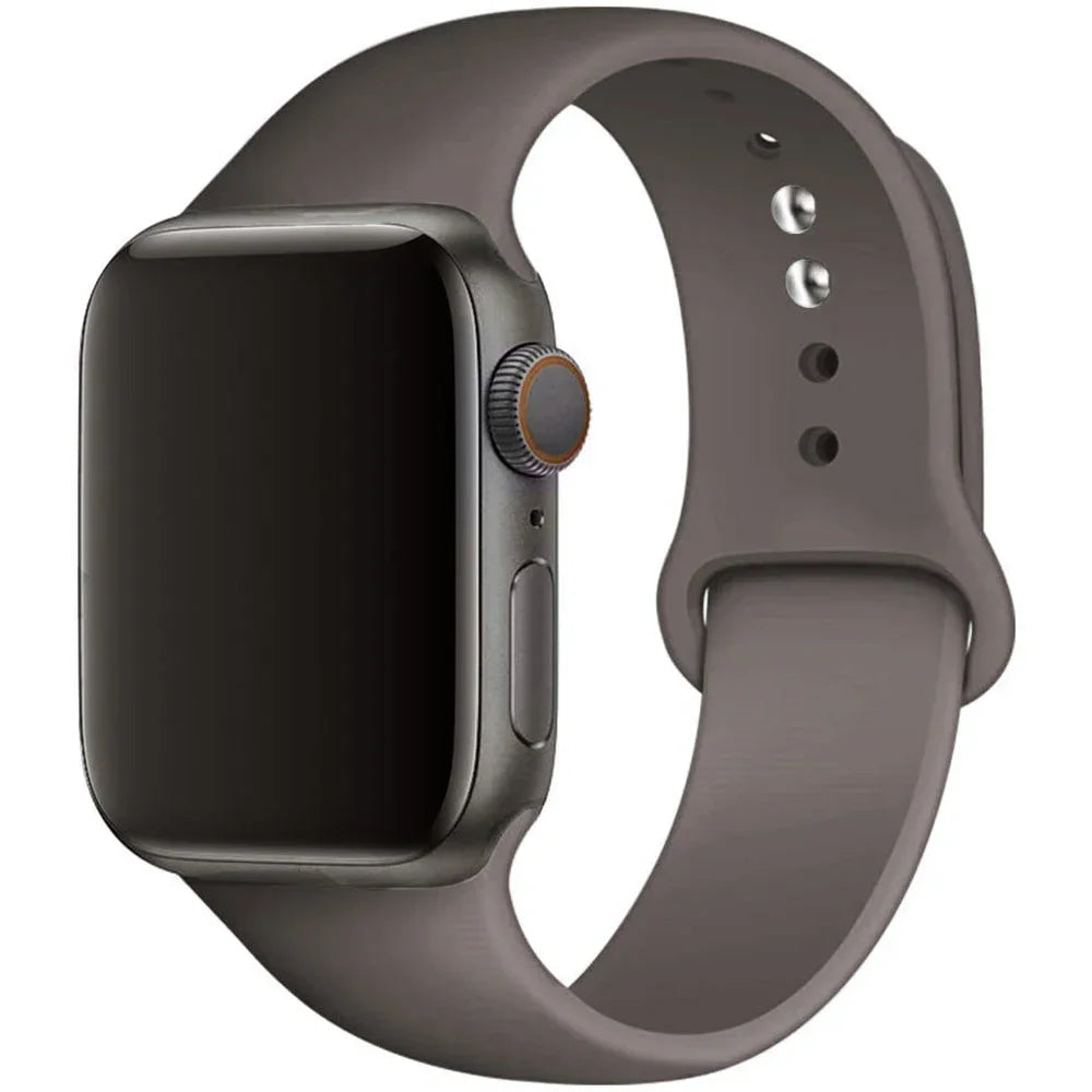 Sport Silicone For Apple Watch Ultra Band 49mm 40mm 44mm 42/38mm Soft rubber Bracelet iWatch series 9 8 7 6 SE 5 41mm 45mm Strap