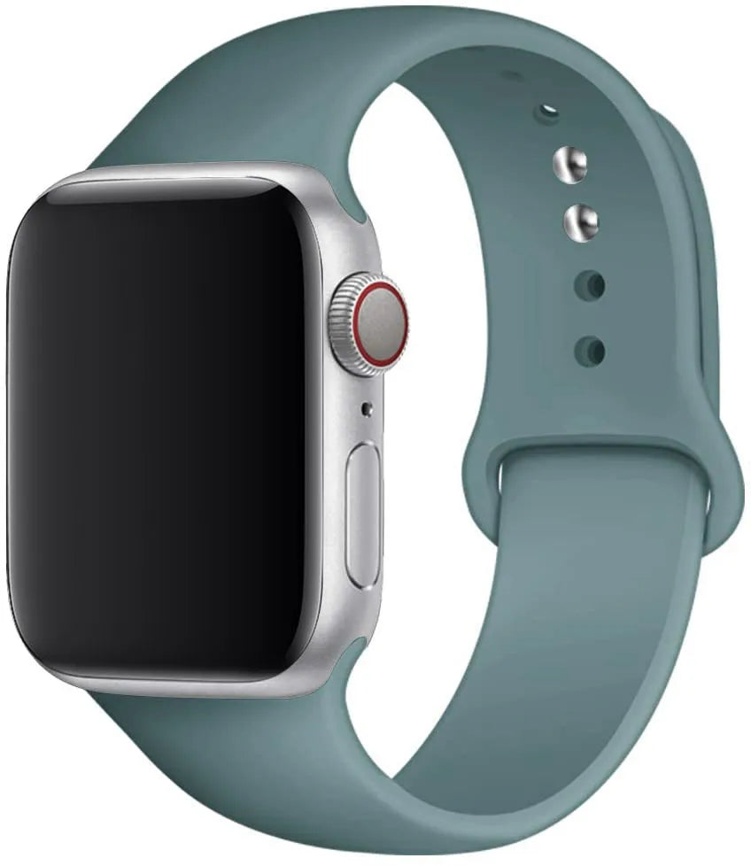 Silicone band For Apple Watch strap 44mm 49mm 40mm 41mm 46mm 42mm 45mm 38mm sports bracelet iWatch series 10 9 8 7 5 SE ultra 2