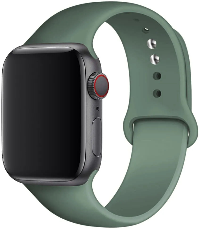 Silicone strap For Apple Watch band 44mm 40mm 49mm 45mm 41mm 38mm 42mm correa belt bracelet iWatch series 9 8 7 6 5 3 SE ultra 2