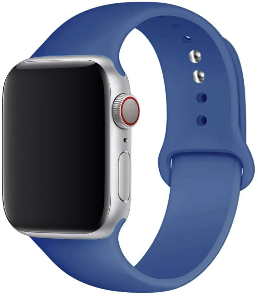 Silicone strap For Apple Watch band 44mm 40mm 49mm 45mm 41mm 38mm 42mm correa belt bracelet iWatch series 9 8 7 6 5 3 SE ultra 2