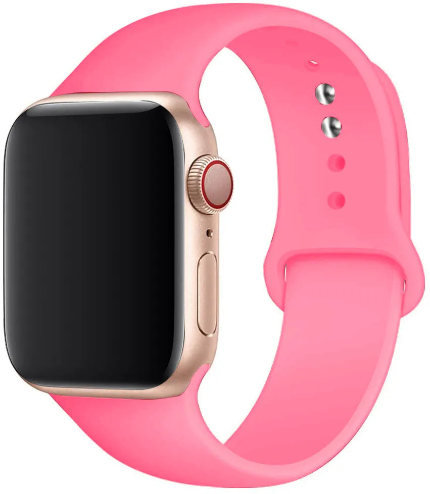 Silicone band For Apple Watch strap 44mm 49mm 40mm 41mm 46mm 42mm 45mm 38mm sports bracelet iWatch series 10 9 8 7 5 SE ultra 2