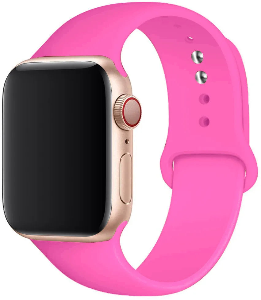 Silicone band For Apple Watch strap 44mm 49mm 40mm 41mm 46mm 42mm 45mm 38mm sports bracelet iWatch series 10 9 8 7 5 SE ultra 2