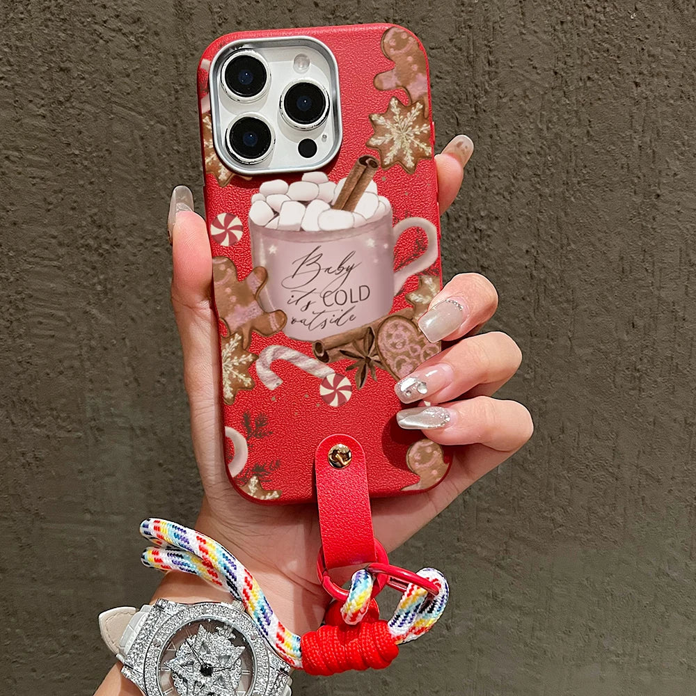 Christmas Warm Winter Coffee Phone Case For iPhone