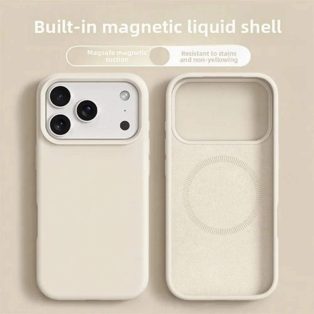 Max Liquid Silicone Mag Safe Phone Cases For iPhone