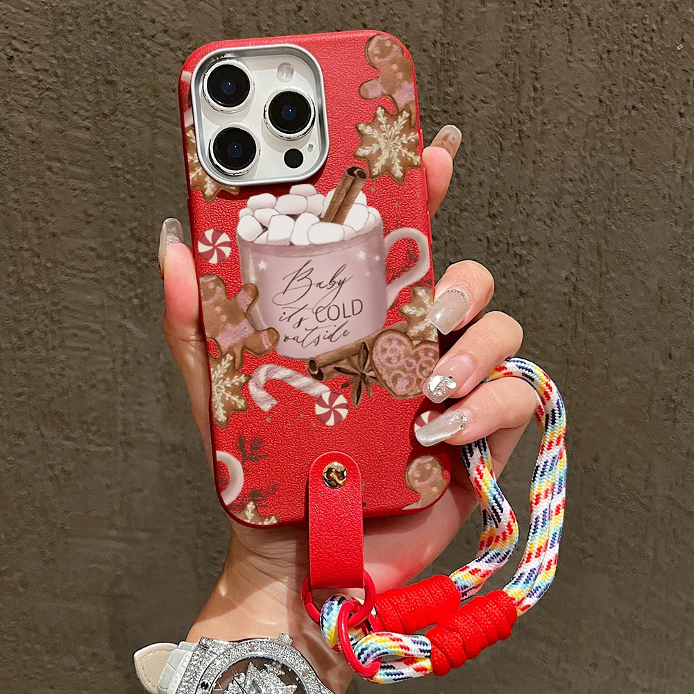 Christmas Warm Winter Coffee Phone Case For iPhone