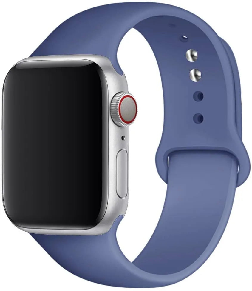 Silicone strap For Apple Watch band 44mm 40mm 49mm 45mm 41mm 38mm 42mm correa belt bracelet iWatch series 9 8 7 6 5 3 SE ultra 2