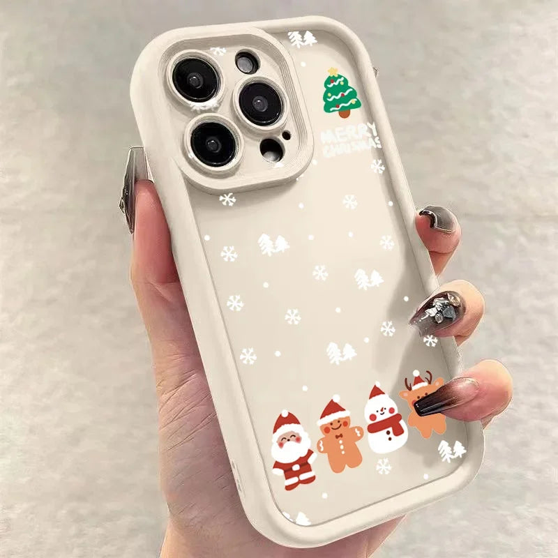 Christmas and Santa Elk Phone Case For iPhone