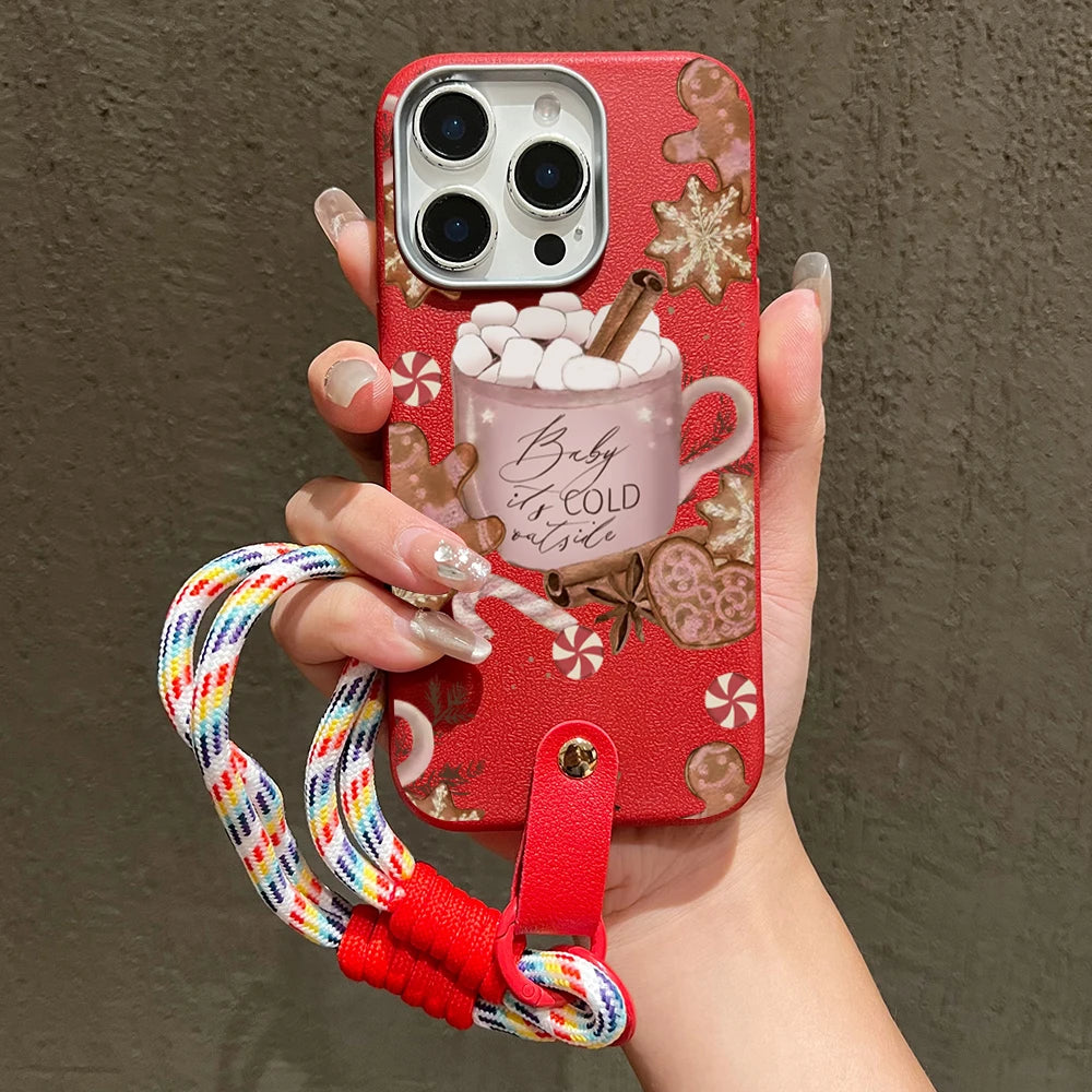 Christmas Warm Winter Coffee Phone Case For iPhone