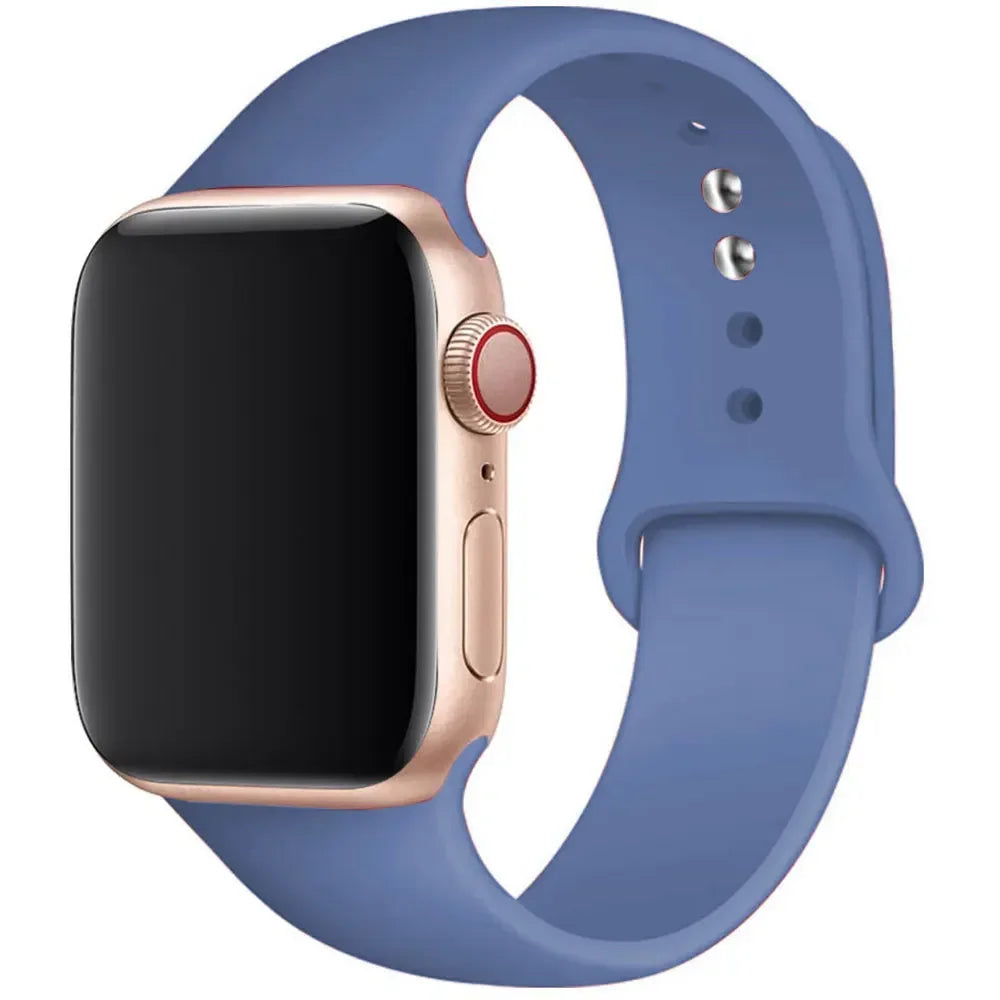 Sport Silicone For Apple Watch Ultra Band 49mm 40mm 44mm 42/38mm Soft rubber Bracelet iWatch series 9 8 7 6 SE 5 41mm 45mm Strap
