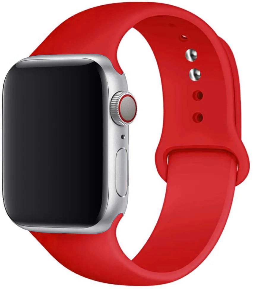 Silicone band For Apple Watch strap 44mm 49mm 40mm 41mm 46mm 42mm 45mm 38mm sports bracelet iWatch series 10 9 8 7 5 SE ultra 2