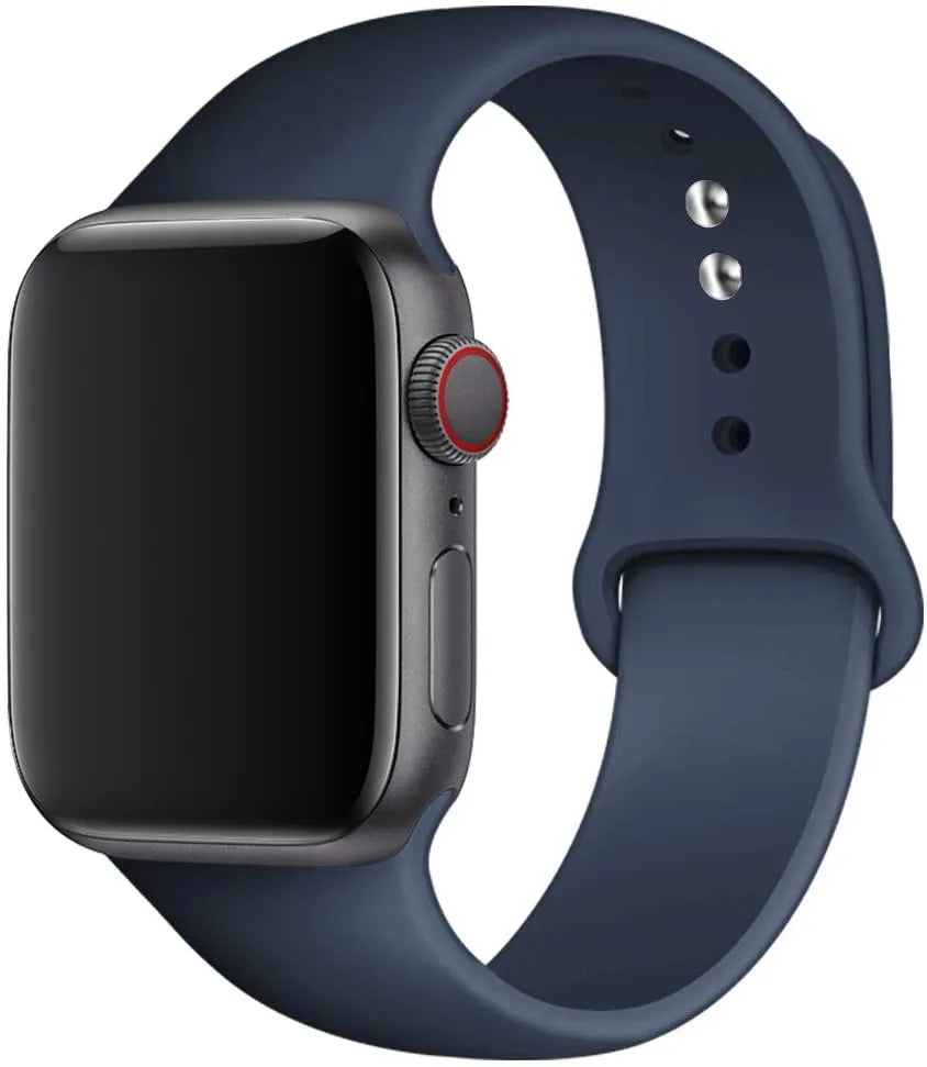 Silicone strap For Apple Watch band 44mm 40mm 49mm 45mm 41mm 38mm 42mm correa belt bracelet iWatch series 9 8 7 6 5 3 SE ultra 2