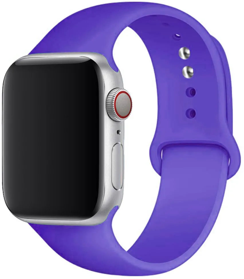 Silicone strap For Apple Watch band 44mm 40mm 49mm 45mm 41mm 38mm 42mm correa belt bracelet iWatch series 9 8 7 6 5 3 SE ultra 2
