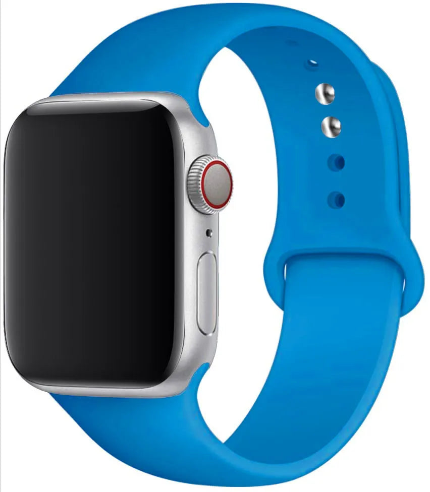 Silicone Strap For Apple Watch Bands 45mm 44mm 40mm 41mm 49mm 42mm 46mm Sport bracelet iwatch series se 6 7 8 9 10 11 Ultra 3 2