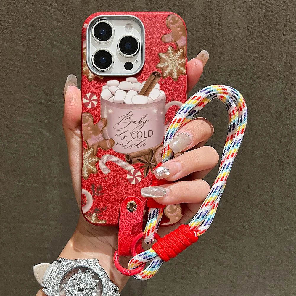 Christmas Warm Winter Coffee Phone Case For iPhone