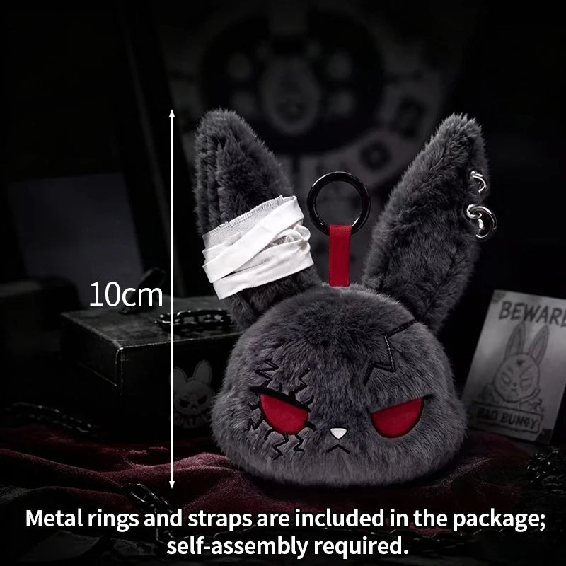 Dark Bunny and Rabbit Charms for Bag