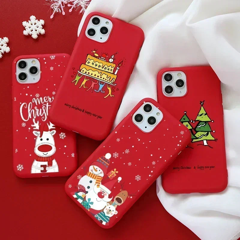 Cartoon Christmas Phone Case For iPhone