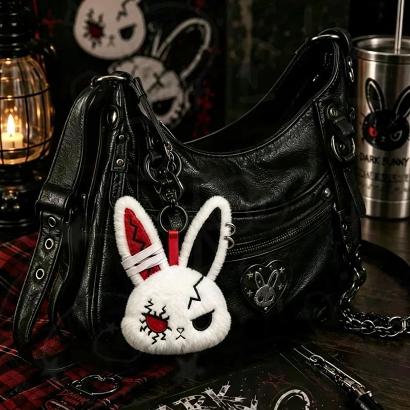 Dark Bunny and Rabbit Charms for Bag